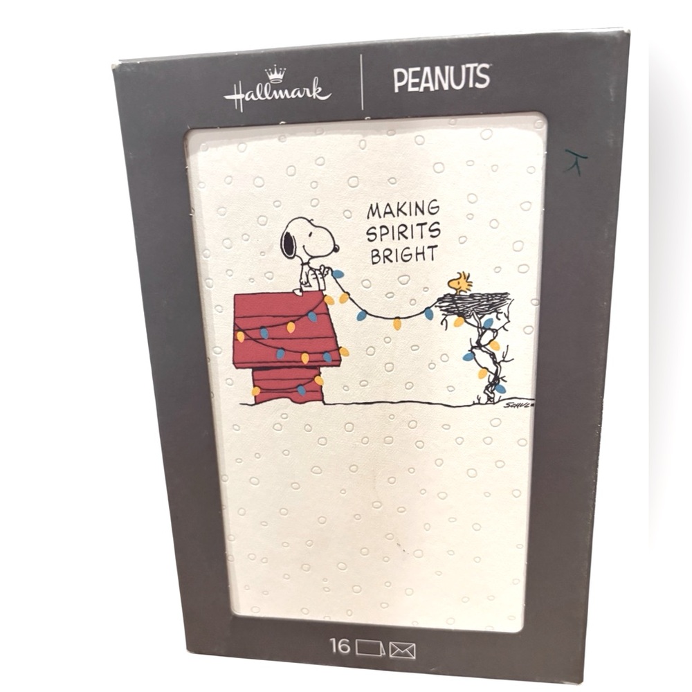 Hallmark Peanuts Snoopy Holiday Cards - White and Red